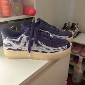 Nike skeleton shoes.